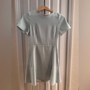 Topshop light aqua structured dress
